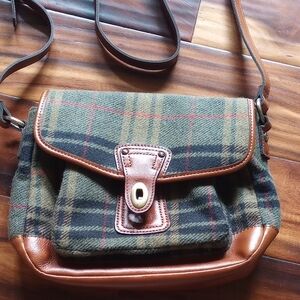 Patricia Nash Flannel Holiday Purse Army Green Plaid